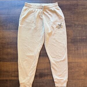 Nike Beige Sweatpants with Hawkeye and Logo